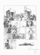 LES DEUX COEURS DE L'EGYPTE : Storyboard original de la planche 38 des DEUX C?URS DE L'EGYPTE tome 1 - La barque des milliers d'ann�es -